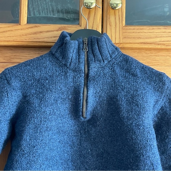 BERK Burlington Arcada, London kids navy Blue quarter Zip Sweater no size - Picture 3 of 6
